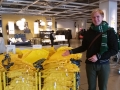 IKEA - Carefully folded yellow bags - only in Japan!