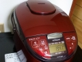 Bright red rice cooker