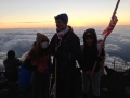 Hiking Fuji - At the top