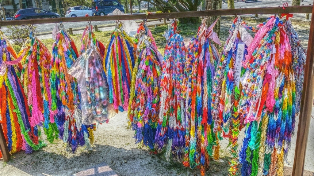 Thousands of paper cranes