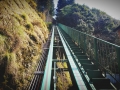 Shikoku -A rope way leading up to the hot spring