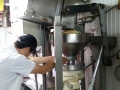 Grinding soybean to powder